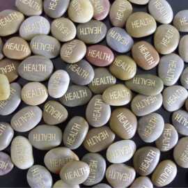 刻字鹅卵石平安许愿石批发跨境椭圆形能量石