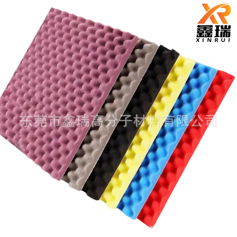 生产ktv琴房隔音棉鸡蛋棉 阻燃背胶5cm波峰海绵消音棉