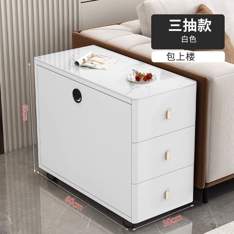 Gabinete de sofá, mesa de té móvil, mesa de té de lujo ligera, mesa de té moderna, mesa de té simple, gabinete de té para el hogar