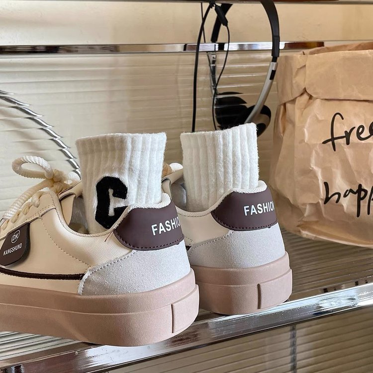 Γυναικεία παπούτσια τένις Αθλητικά παπούτσια Αθλητικά παπούτσια από ύφασμα Άνετα, ευέλικτα αθλητικά παπούτσια_voghion.com