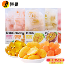 Dobby哆比果汁软糖Q弹芒果白桃味橡皮软糖100g 儿童休闲零食品
