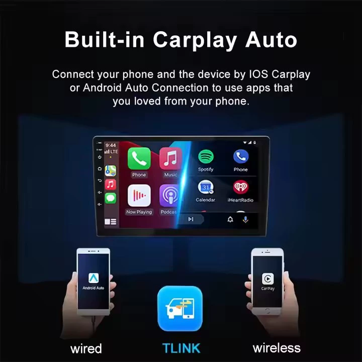 Универсальная автомобильная система TS18 с 8‑ядерным Android, большой экран, 360° панорамный навигатор «всё в одном», поддержка CarPlay