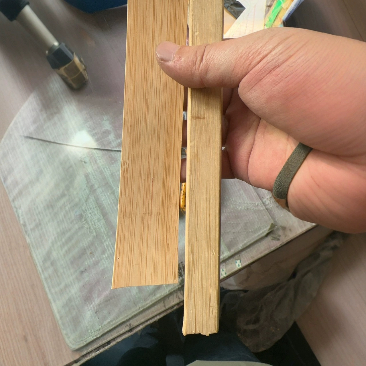 建筑模型材料Diy手工制作扁竹片碳化竹签小房竹棍30cm木片雪糕棒