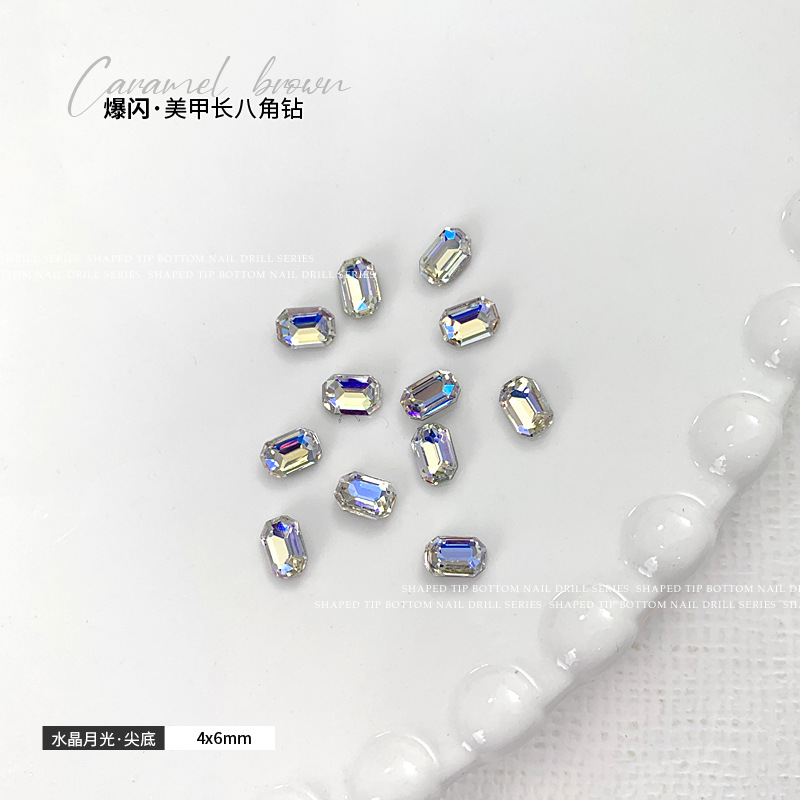 크리스탈 문라이트 4x6mm 싱글