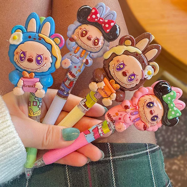 Funny Bunny Press Gel Pen High-Looking Student Exam Special Quick-Drying Soft Grip Brush Question Ballpoint Pen