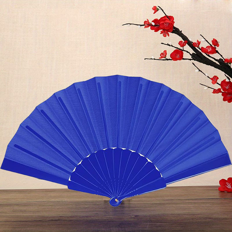 Abanico Plegable de Plástico para Mujer para Danza