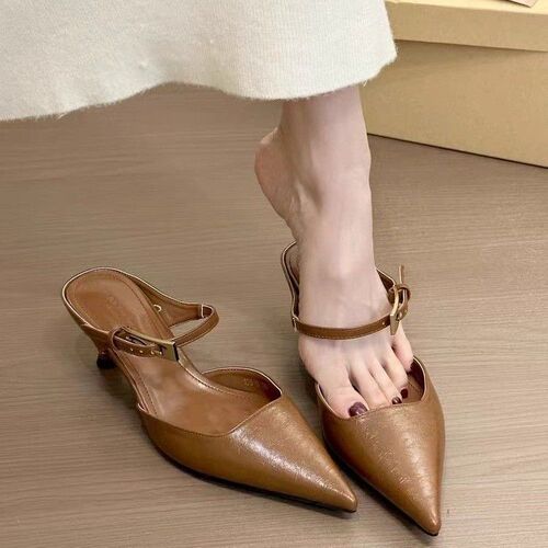2026 Internet celebrity New style soft sole is not tired, Korean style elegant professional shoes, high-end wide-foot fried street high-face single-layer shoes for women