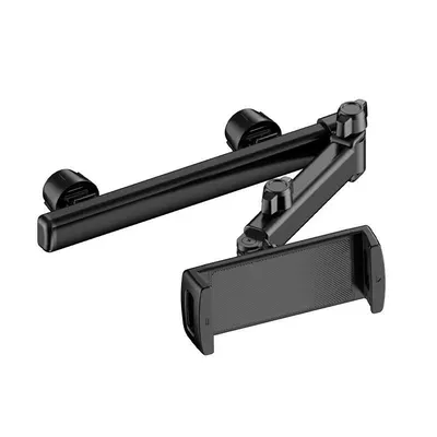 Car rear seat tablet holder, dedicated for iPad, retractable and foldable in-car phone holder (Car phone holder) - enhanced-telescopic-versioncompatible-with-4-12inch-devices-adjustable-distance-for-near-and-far
