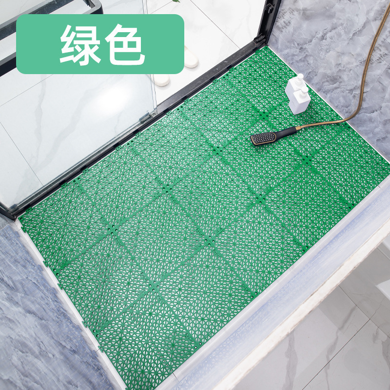 キッチントイレの浴室pvc防水滑り止めマットを厚くすると、透かし彫りの床マットをつなぎ合わせることができる|undefined