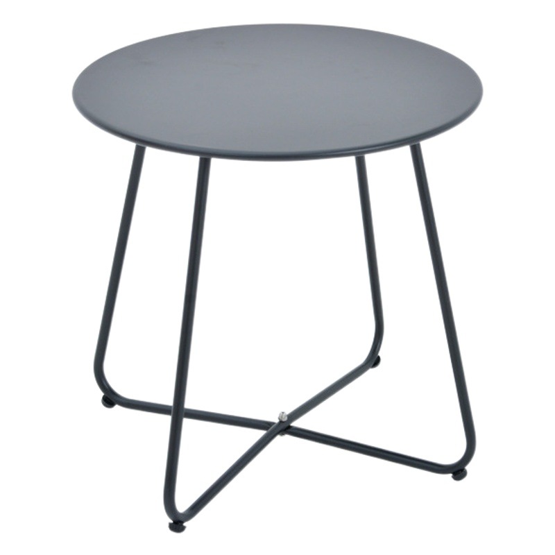 Nórdico portátil pequeña mesa redonda de hierro balcón mesa de café moderno simple sala de estar sofá cama lado Mini Mesa de té