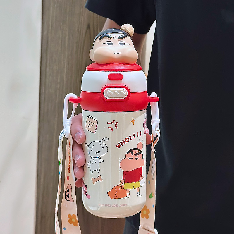Caricatura Mickey taza de calor hermosa taza de bebidas para niños taza de agua de alto valor para estudiantes de escuela taza de paja portátil