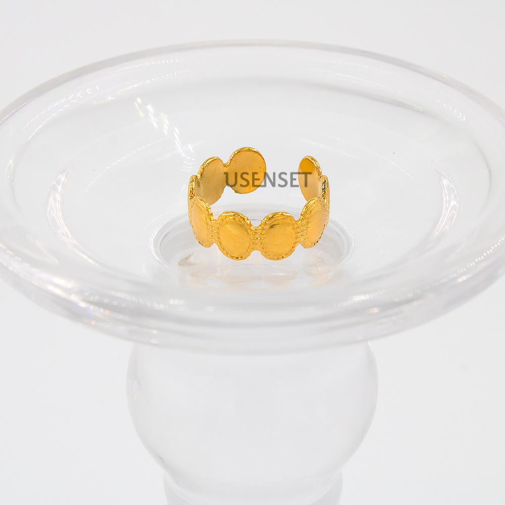 Simple Style Heart Shape Snake Stainless Steel Plating Open Ring 1 Piece