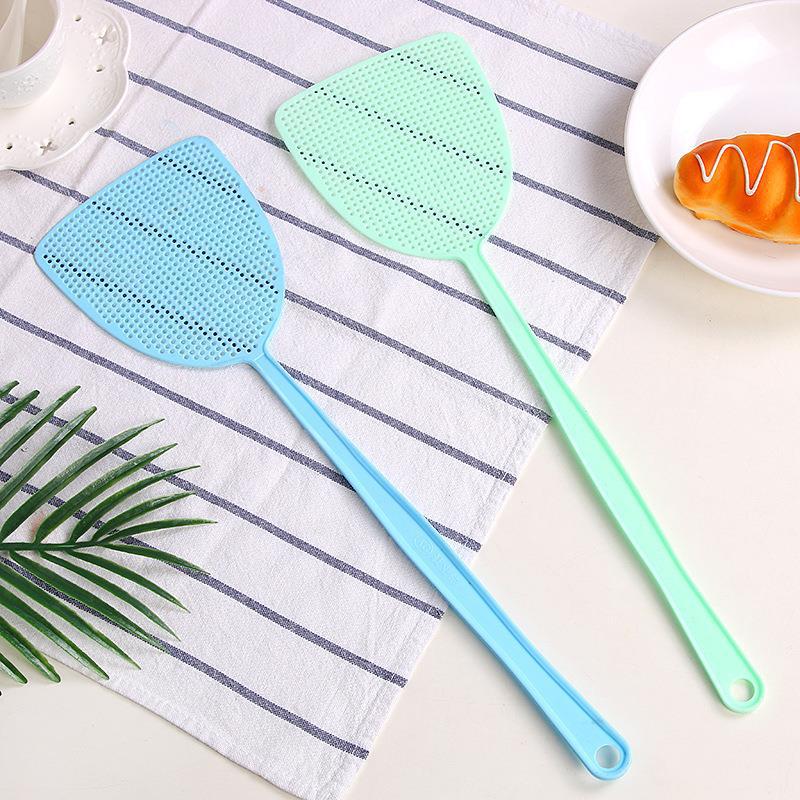 Household summer plastic fly swatter mosquito swatter durable mesh long handle manual fly swatter fly swatter mosquito swatter