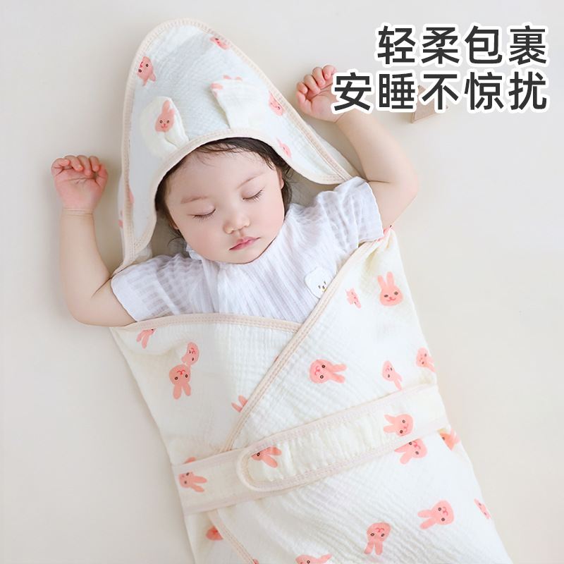 Spring and summer baby quilt four-layer gauze baby bag blanket Zou cloth delivery room bag swaddling towel baby quilt