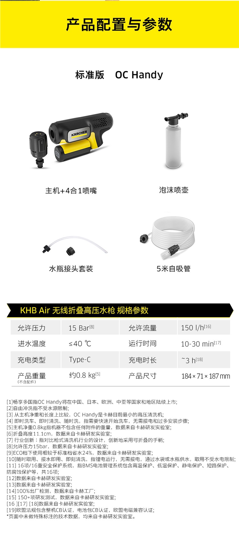 German Kach Portable Wireless Car Washing Machine 2025 New Powerful Supercharged Handheld Household Car Washing High-Pressure Water Gun