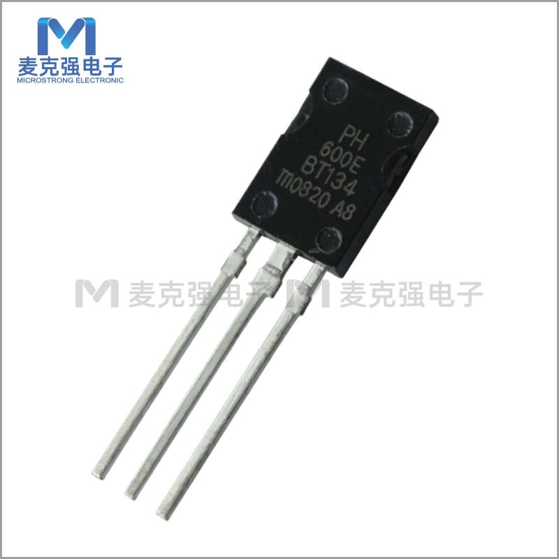 原装双向可控硅PH BT134-600E直插晶闸管4A/600V全新TO-126