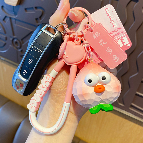 Original wood carving style fruit and vegetable pendant dragon fruit second generation doll doll toy doll men and women bag pendant wholesale