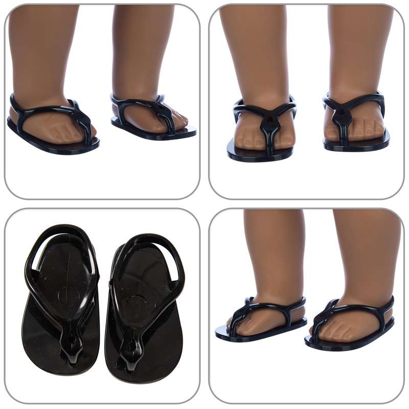 18 pulgadas American xiafu muñeca zapatos verano flip-flop American Girl Doll zapatos accesorios zapatos de la muñeca