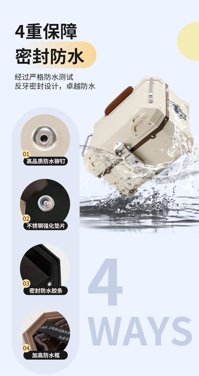 Wanlihao is suitable for B2 Maverick B200 electric vehicle tail box, motorcycle trunk, universal battery, non-aluminum alloy