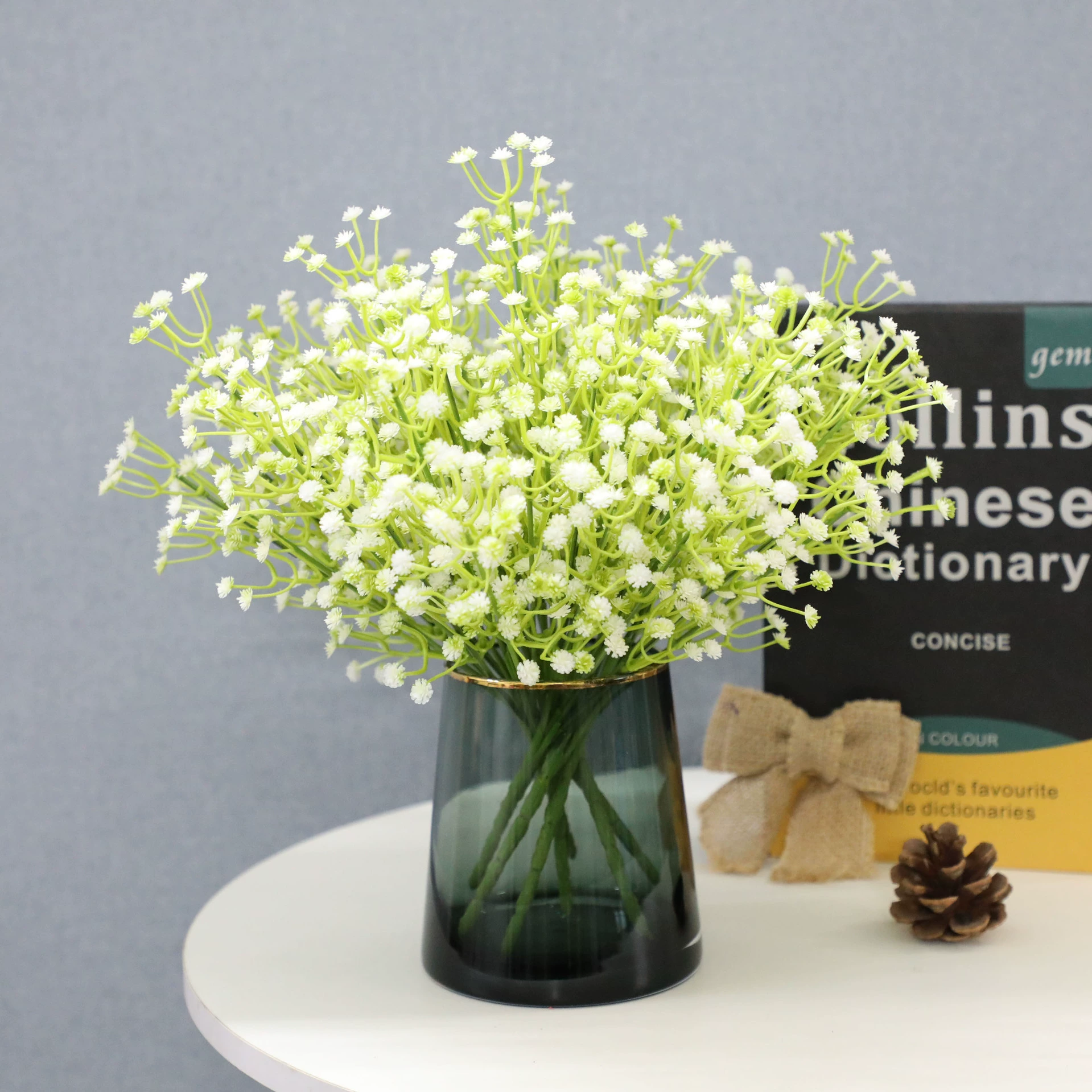 Имитированная букетик baby's breath свадебное украшение ручной букет искусственные цветы для дома ресторан фальшивые цветы декоративные реквизит