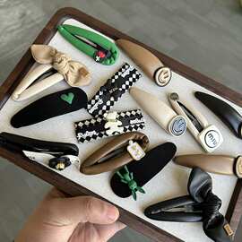 俊缘饰品清仓专链发夹一字夹BB夹发绳蝴蝶结发夹合金发卡批发