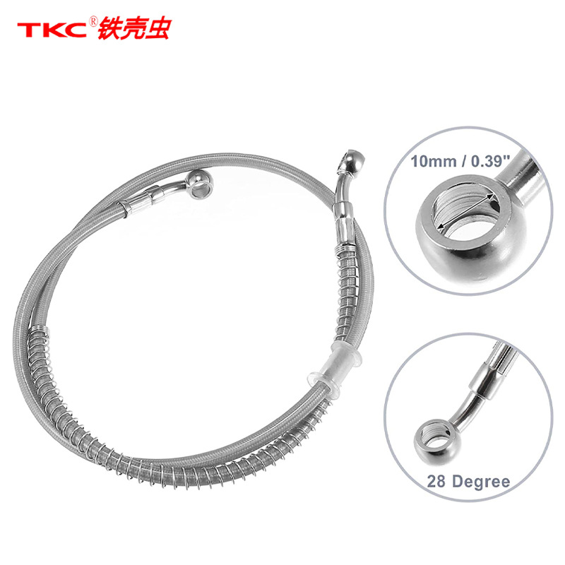 Teflon Electric Vehicle Brake Oil Pipe Motorcycle Brake Oil Pipe 10mm Front and Rear Brake Integrated Hydraulic Oil Pipe