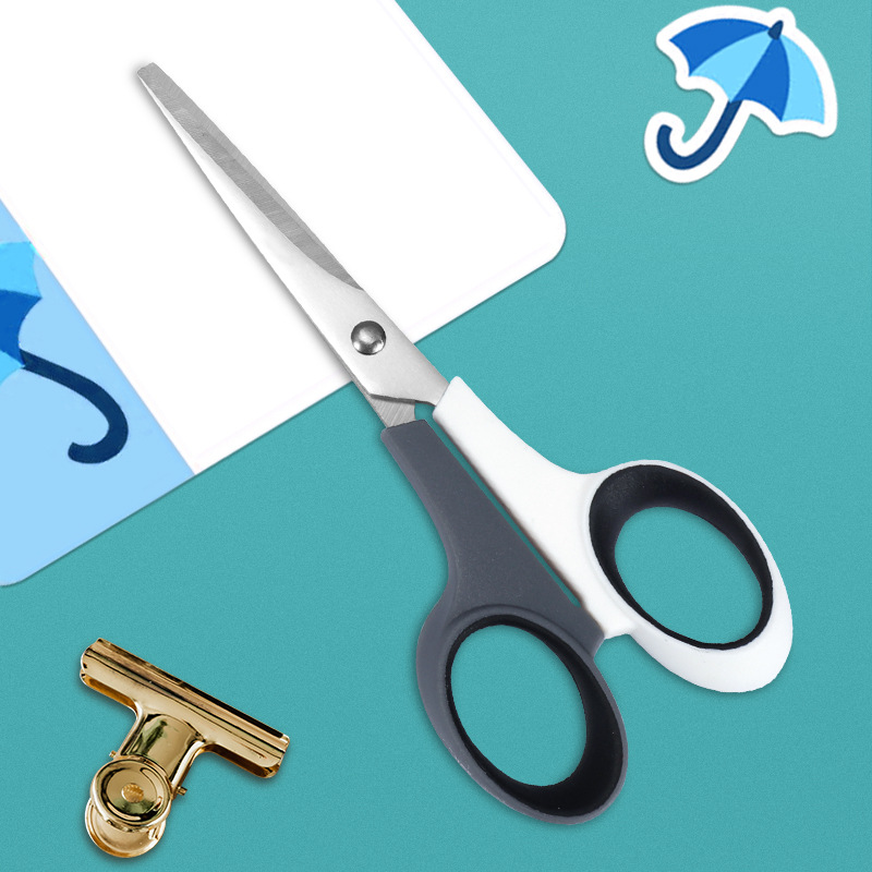 (2개) 작은 가위 학생 사무용품 가위 스테인레스 스틸 주방 가정용 맞춤형 수제 어린이 가위