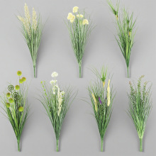 批发仿真绿植芦苇草猫尾把束家居装饰插花摆件户外园林造景假植物