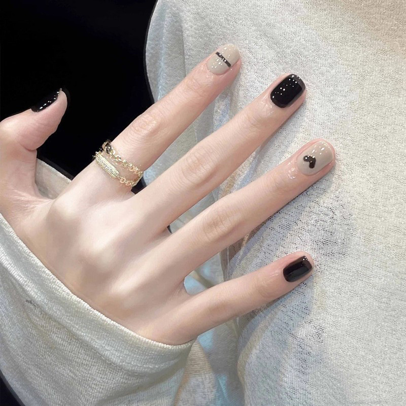 Autumn New Style Wearable Nails Short Nail Tips Handmade Champagne Gradient Cat Eye Brightening Autumn and Winter Nail Stickers Autumn New Style Wearable Nails Short Nail Tips Handmade Champagne Gradient Cat Eye Brightening Autumn and Winter Nail Stickers