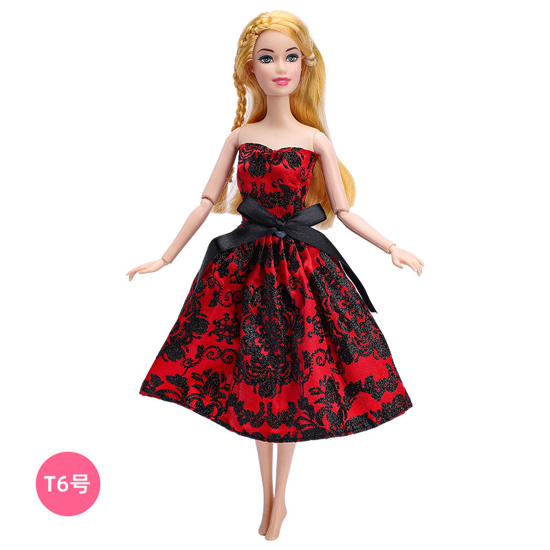 30cm Barbie muñeca ropa traje moda vestido princesa vestido encaje vestido niñas juguetes transfronterizos nuevo