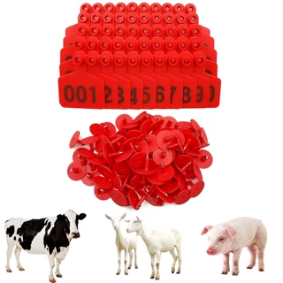 亚马逊跨境货源猪用耳标牌激光刻字带字标识牌养殖场猪场记号耳标