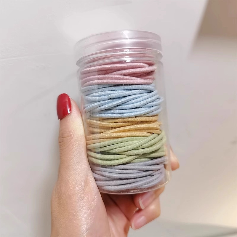适合发量少的头绳成人不伤发细款皮筋女扎头发橡皮筋发绳发圈皮套|undefined