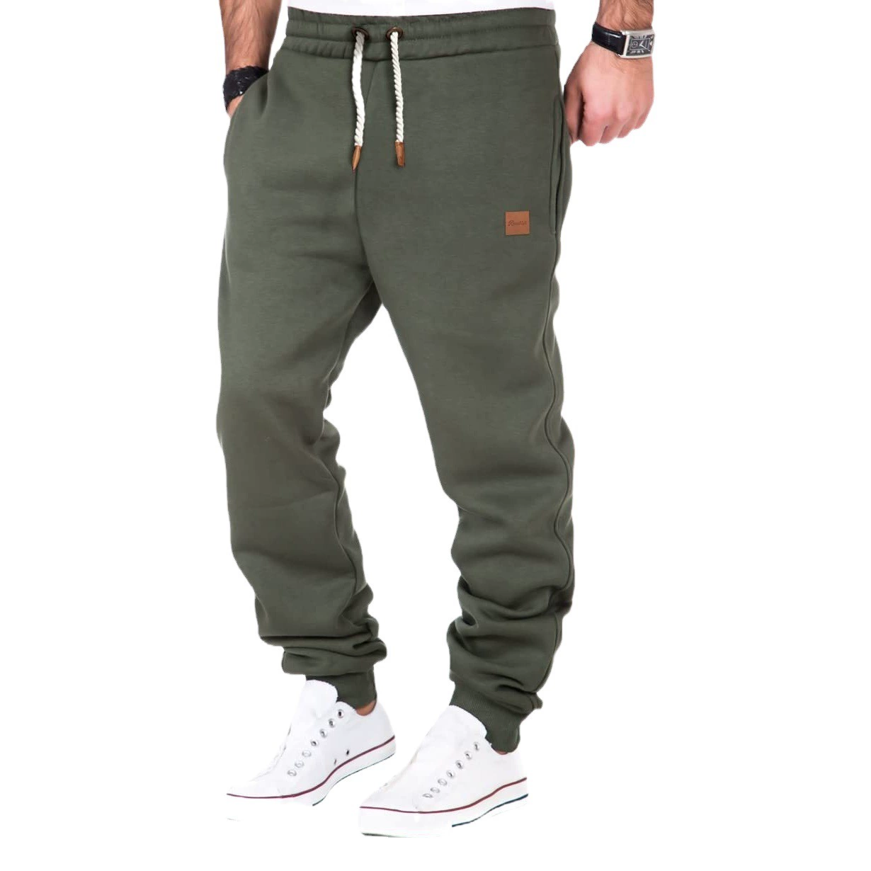 Новые европейские и американские мужские осенние и зимние тренировки сшивания спортивные брюки леггинсы Мужские спортивные брюки фитнес-брюки S-5XL