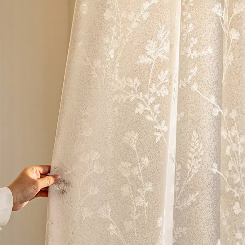 French summer sunshade thermal curtains sheer curtains light transmission not people balcony window shade solar shade living room window curtains mirror fabric