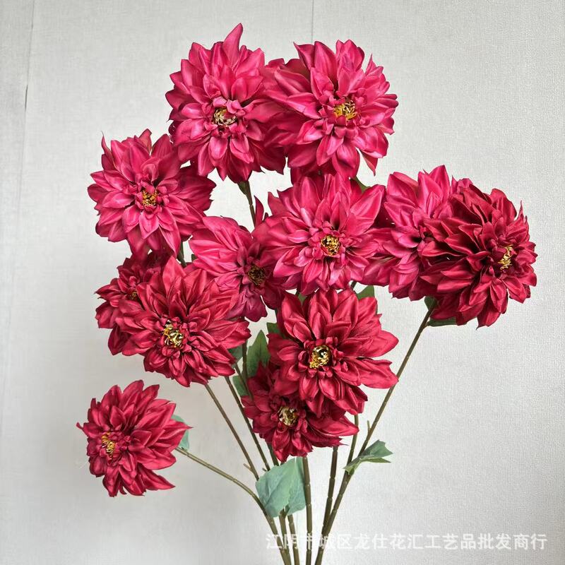 Artificial Flowers with 2 Heads, Colorful Dahlia Flowers, Niche Party Decor, Beautiful Design, Wedding Room Bedside Decoration, Archway