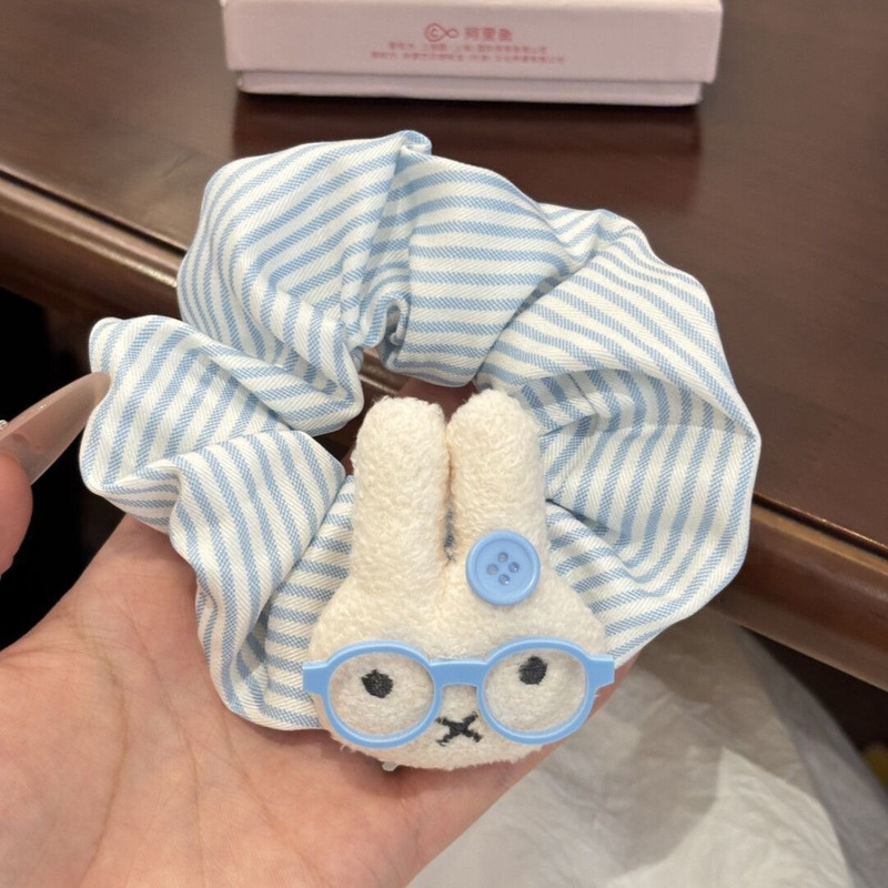 高弹力皮筋发圈甜美百搭发饰可爱米菲兔大肠发圈少女心扎马尾发绳|undefined