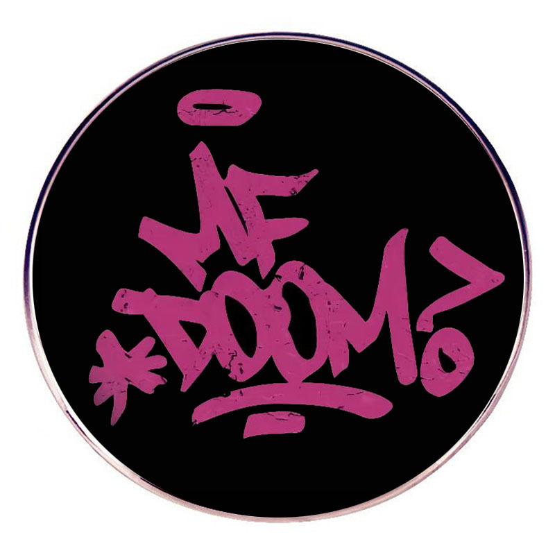 MF DOOM 철 마스크 브로치 힙합 록 음악 핀 배지 금속 합금 배지 액세서리