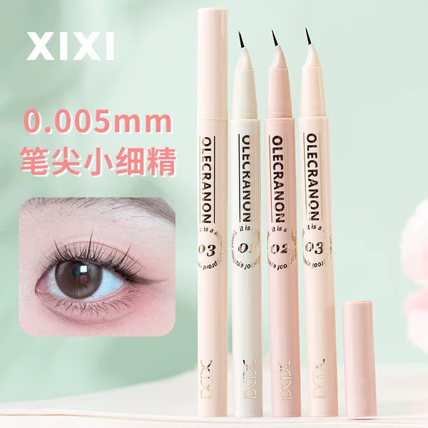 Xixi Ink Control Focus Curved Tip Eyeliner Pen for Fine Eyeliner and Lower Lash Line, Easy for Beginners
