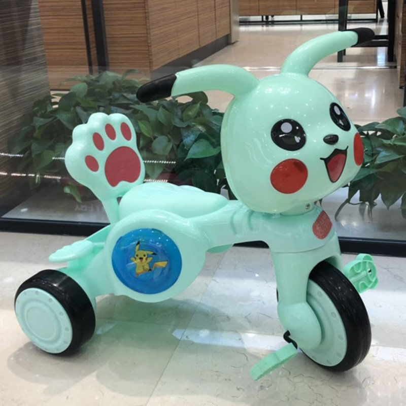 Children's Tricycle 1-35 Years Old Male and Female Baby Kids Large Pikachu Music Stroller Bicycle Bicycle