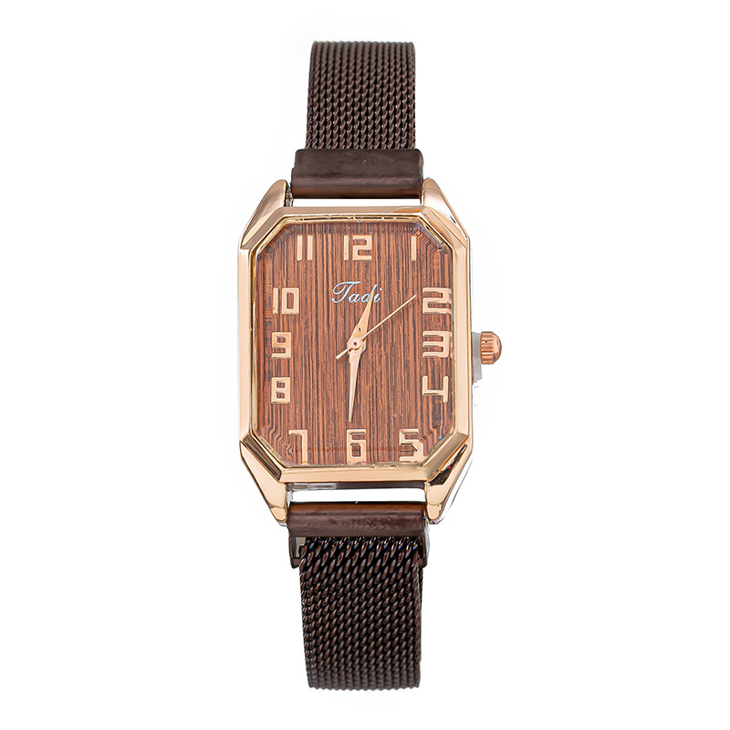 New Trendy and Minimalist Digital Time Classic Alloy Magnet Buckle Quartz Women's Watch_voghion.com