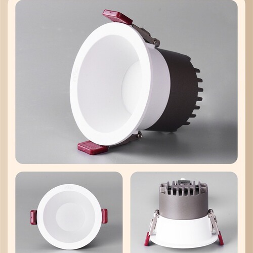 Reals LED spotlights for washing walls, built-in downlights for living room ceiling, household anti-glare, 0 pairs, light spots and guihuang shadows