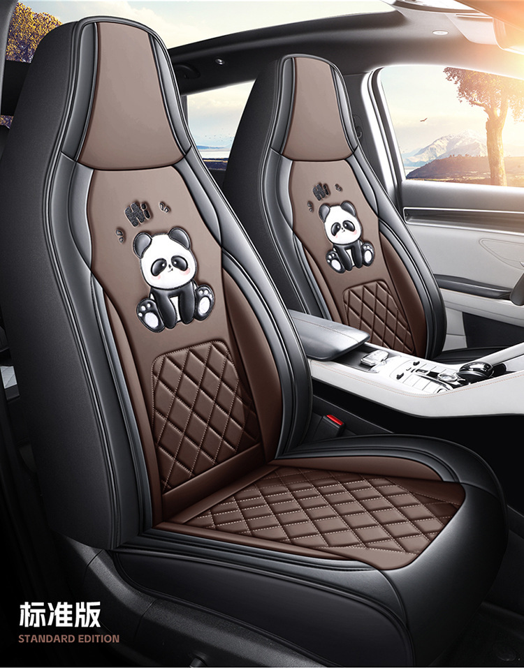 New Cartoon Car Seat Cover, All-Inclusive, All-Season, Full Leather Seat Cushion, Special for Spring and Summer Car Seat Cushion and Seat Cover