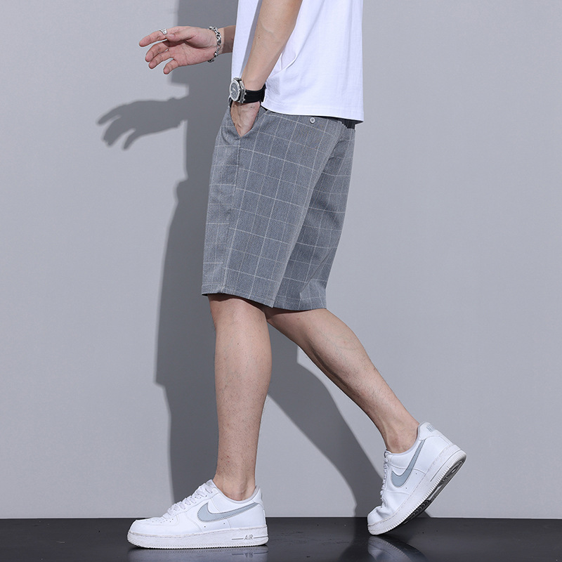 Men's Thin Plaid Shorts for Summer, Loose Casual Shorts for Men