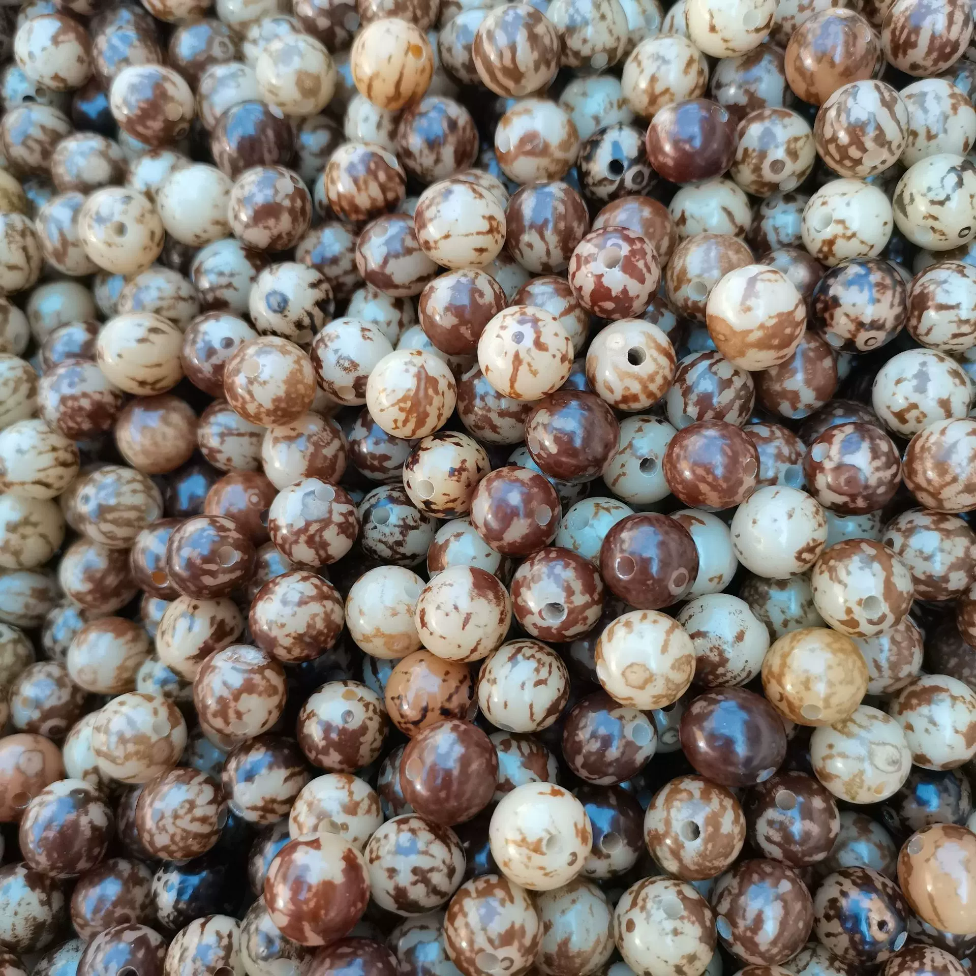 菩提散珠天然花斑虎斑菩提手串 菩提散珠花斑天然菩提源头工厂
