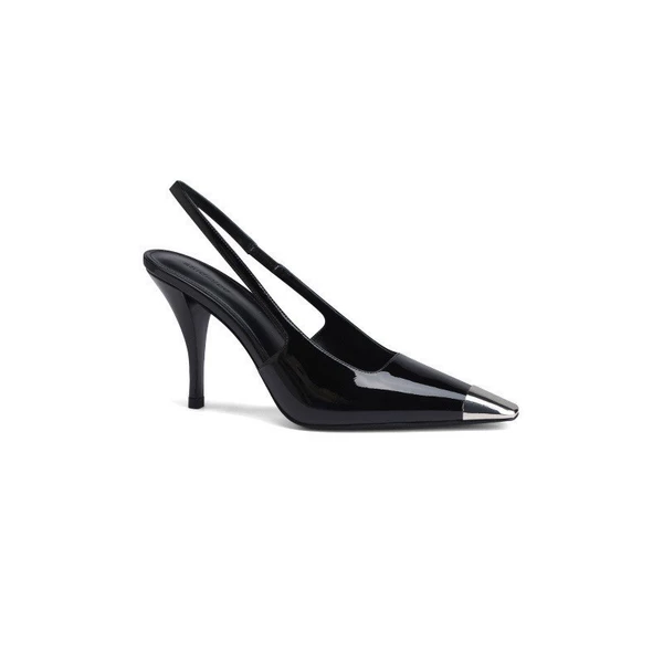 9cm black patent leather (back empty)