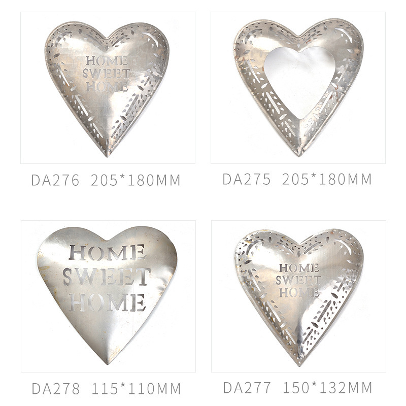 Christmas heart metal stamping love heart heart home sweet home sweet home English pendant accessories