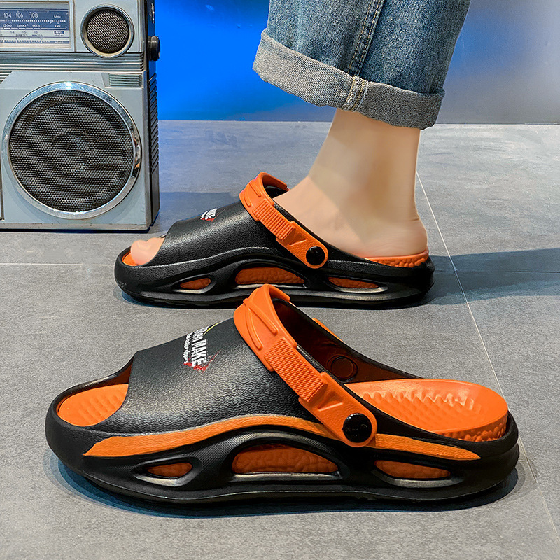 2024 nuevas sandalias para hombres de verano F antideslizante y transpirable conducir para trabajar dos usos para pisar la mierda sensación deportiva de trapeador de playa