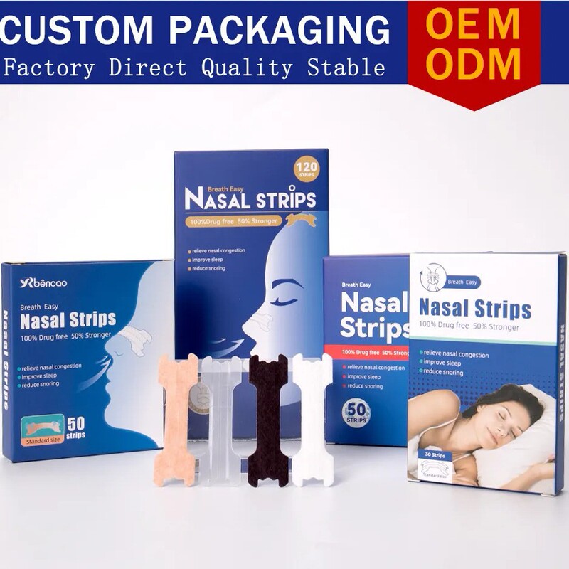 Nasal Strips for Snoring and Sleep Improvement, Cross-Border Enhanced Adhesive Nasal Strips
