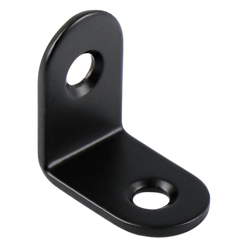 Código de ángulo de acero inoxidable engrosado soporte fijo soporte de estante 90 grados código de ángulo recto en forma de l soporte de triángulo código de ángulo negro