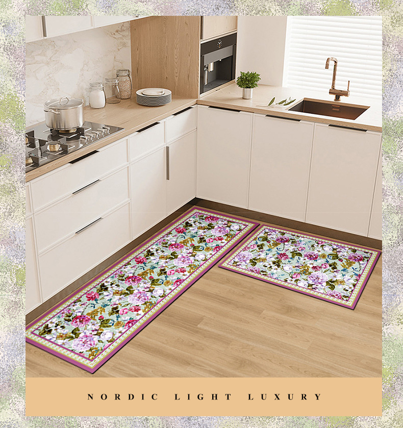 厨房地垫,家用地毯,简约地垫,装饰地毯